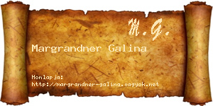 Margrandner Galina névjegykártya